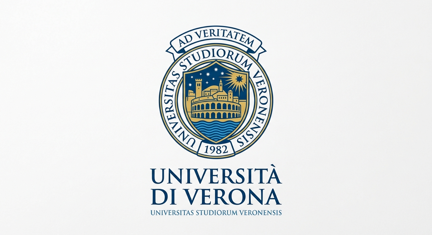 University of Verona official logo featuring the university crest with the Latin name Universitas Studiorum Veronensis on a white background
