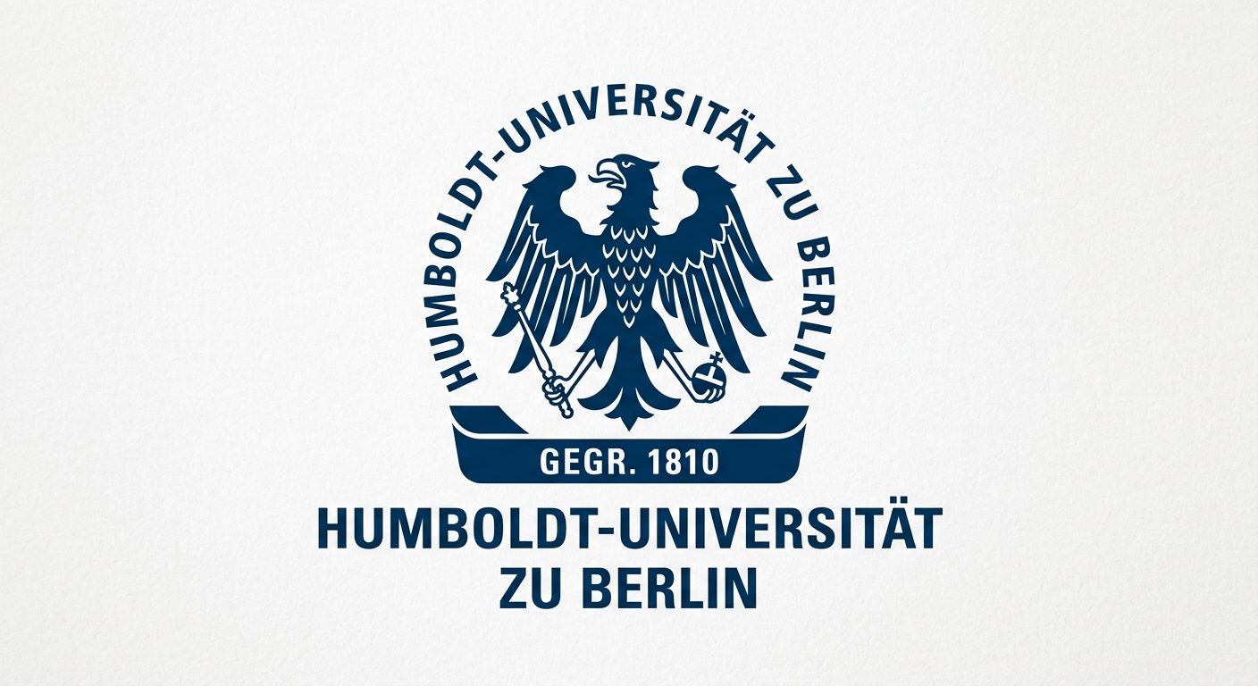 Humboldt University of Berlin official logo, dark blue emblem featuring an eagle and the text Humboldt-Universität zu Berlin