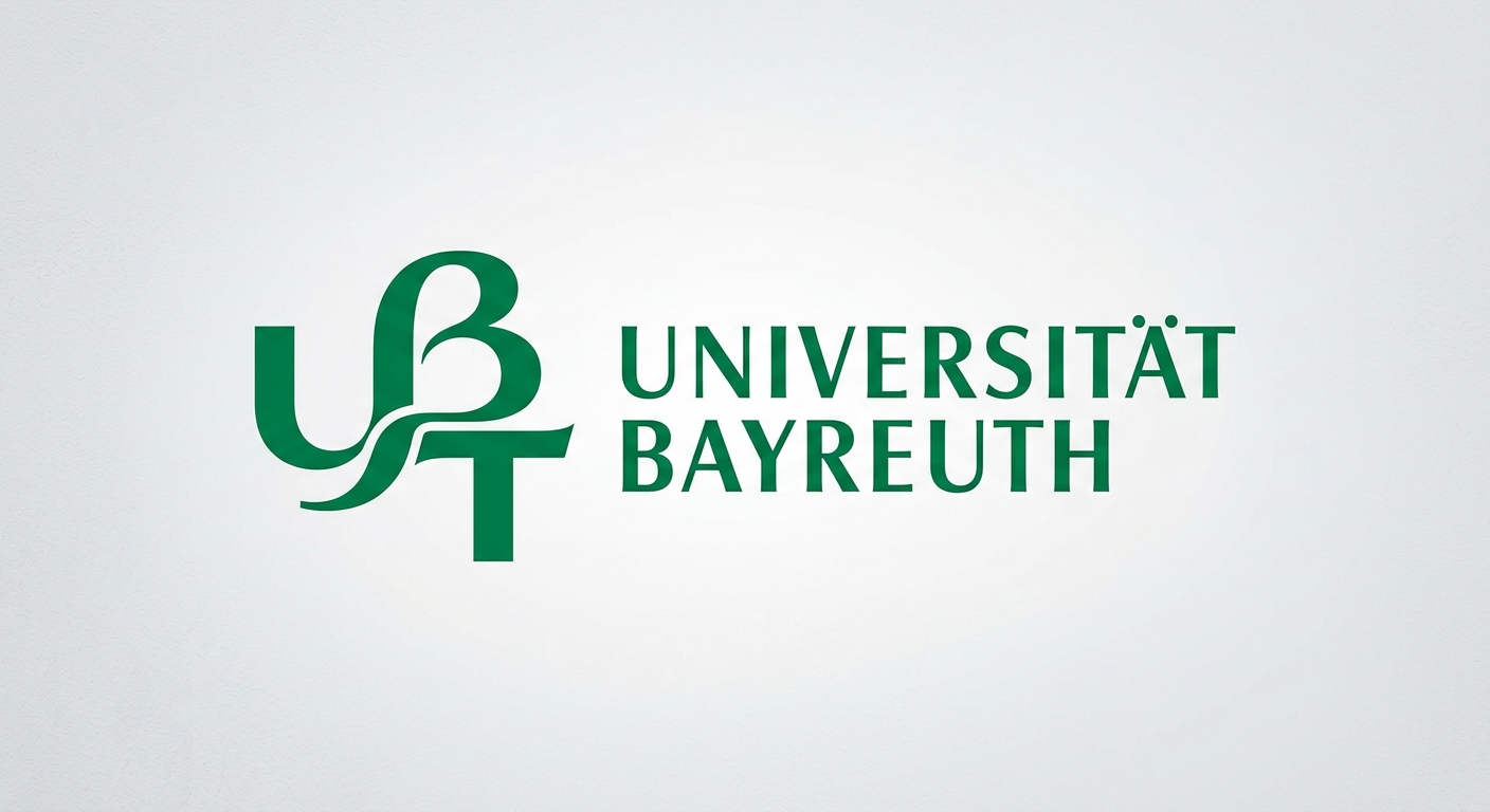 University of Bayreuth official logo, green and white color scheme, stylized UBT monogram with the text Universitat Bayreuth