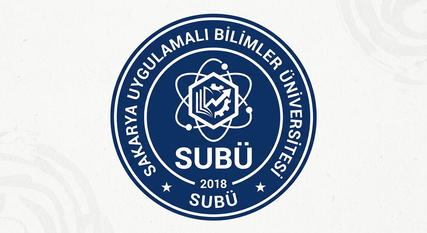 Sakarya University of Applied Sciences official logo, circular emblem with SUBU abbreviation and Turkish text Sakarya Uygulamali Bilimler Universitesi