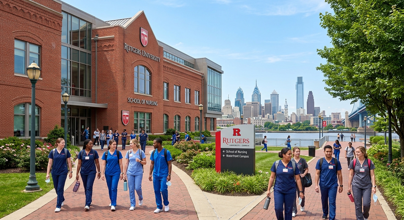 Sunny Rutgers Building Rutgers University–Camden - Accelerated Nursing BS | Uni4Edu