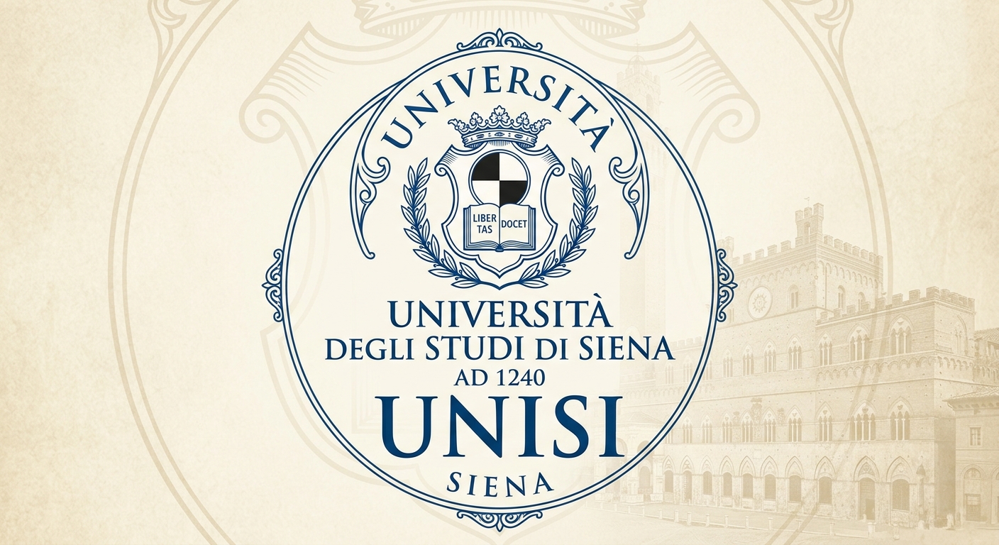 University of Siena official logo featuring the UNISI emblem with traditional Italian university crest and the text Universita degli Studi di Siena