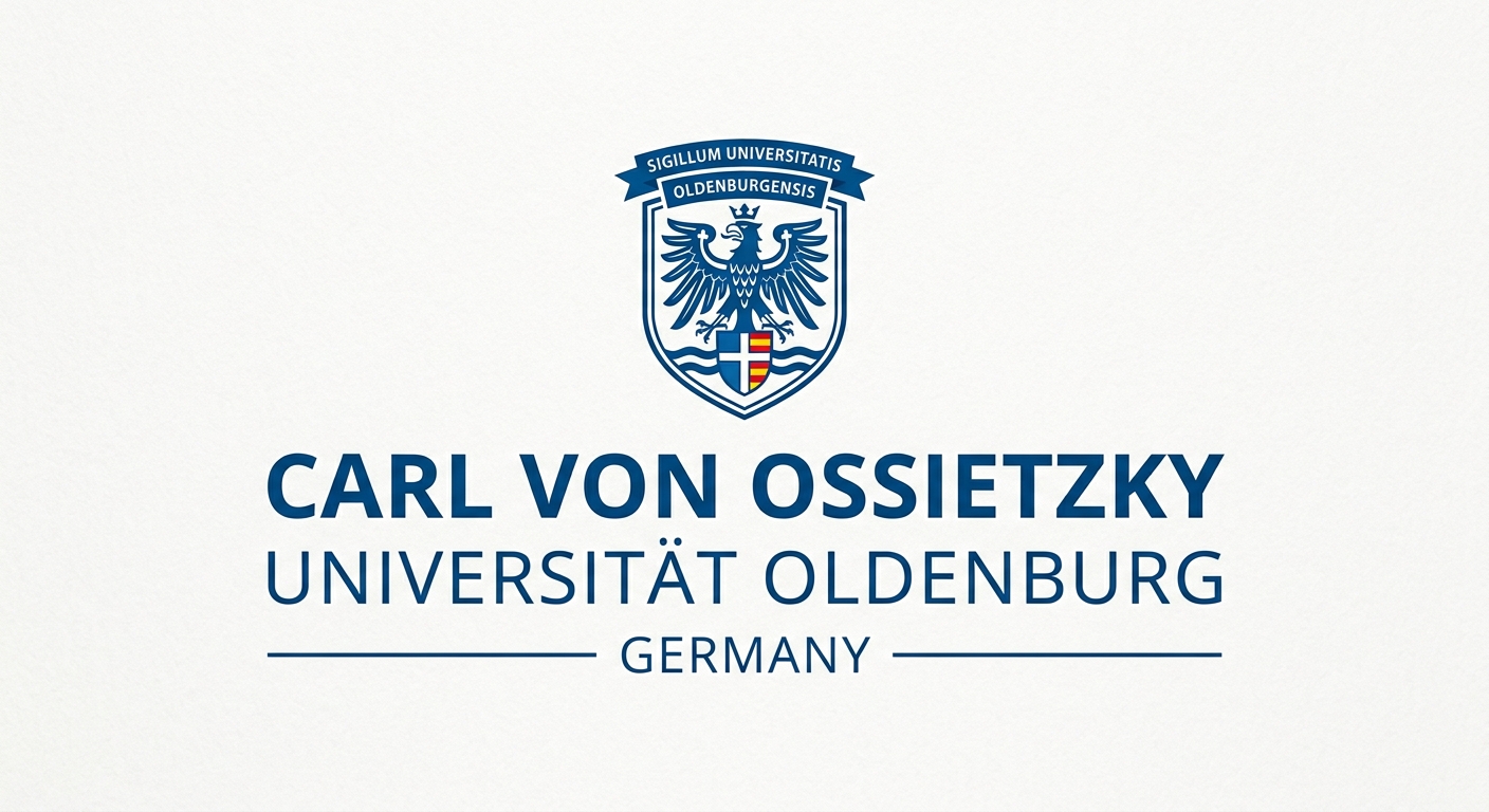 Carl von Ossietzky University of Oldenburg official logo, blue and white color scheme with university crest and text Carl von Ossietzky Universität Oldenburg